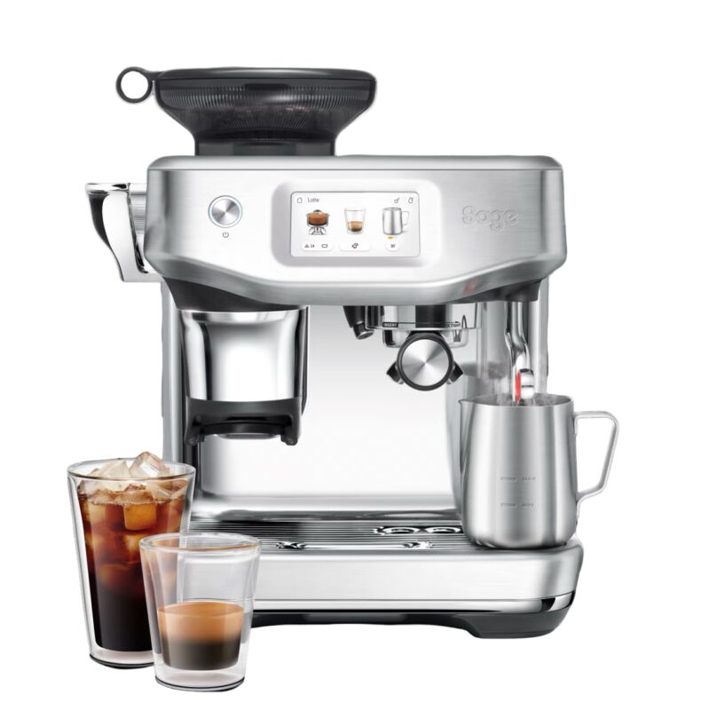 Sage-the Barista Touch- Impress – met koude extractie brushed-stainless-steel-sage-espressomachine